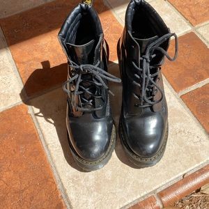 DR.MARTENS Persephone Padded Collar Boots In Black